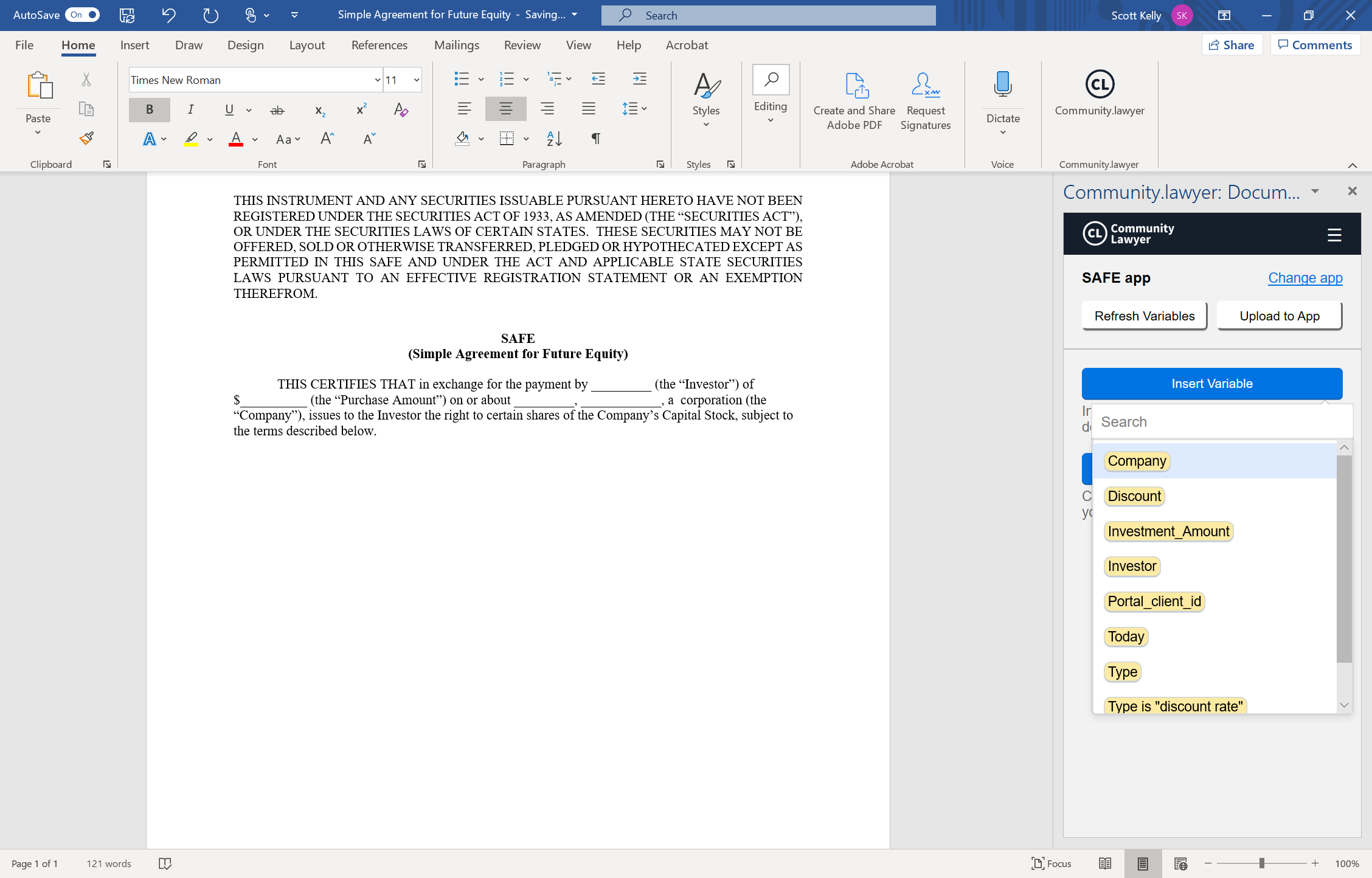 App Builder User Manual | Method 1 - Using the Microsoft Word Add-in